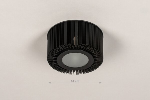 Stropní designové svítidlo do chodby Sunshine Black (LMD)