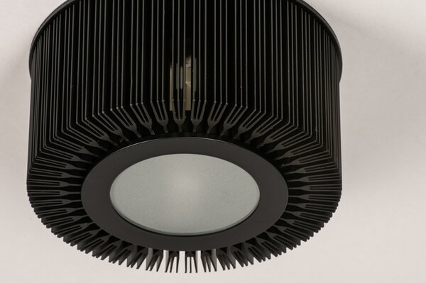Stropní designové svítidlo do chodby Sunshine Black (LMD)
