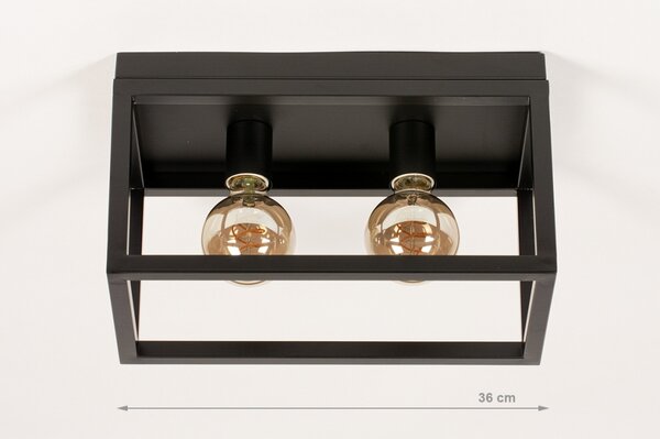 Stropní svítidlo do obýváku Boston Black 36 (LMD)