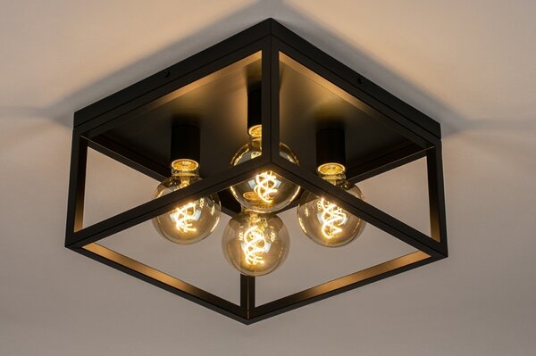 Stropní svítidlo do obýváku Boston Black 46 (LMD)
