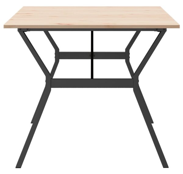 Jídelní stůl s Y rámem 180 x 90 x 75 cm borové dřevo a ocel 3282722