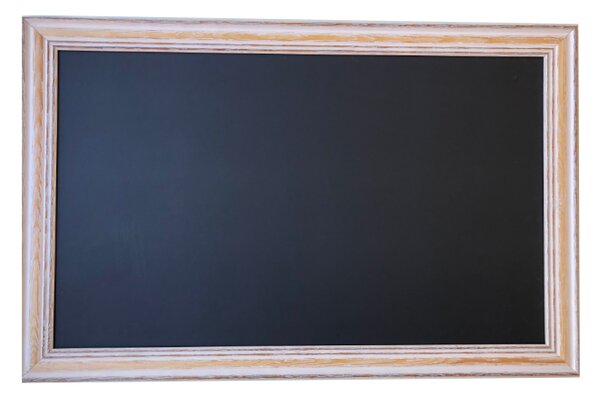 Toptabule.sk Černá křídová tabule PREMIUM v provensálském dřevěném rámu 90x60 cm