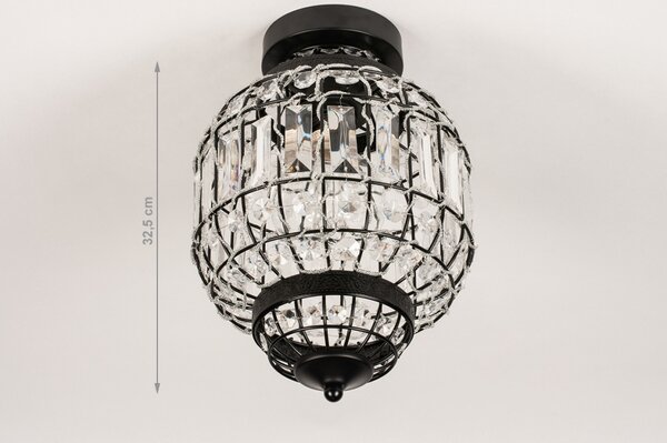 Stropní orientální svítidlo Rosendornberg One Black (LMD)