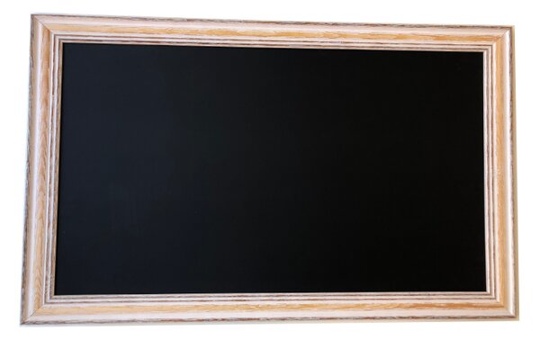 Toptabule.sk Černá křídová tabule PREMIUM v provensálském dřevěném rámu 90x60 cm