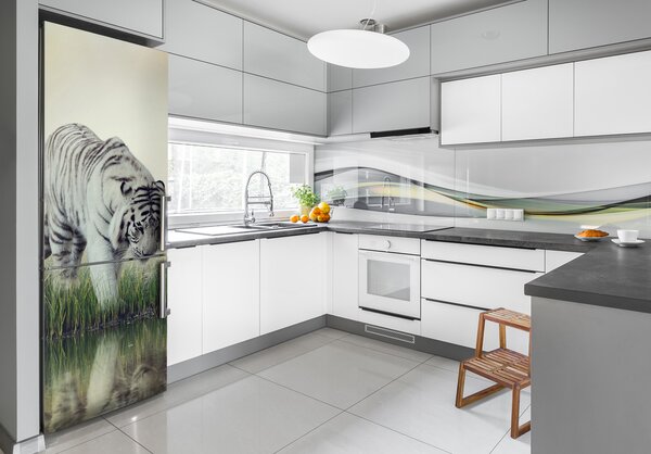 Samolepící nálepka na ledničku Bílý tygr FridgeStick-70x190-f-84071201