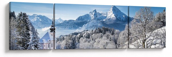 Obraz - Váhled na zimní krajinu (170x50 cm)