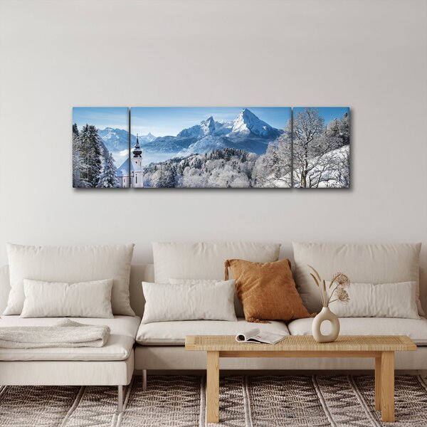 Obraz - Váhled na zimní krajinu (170x50 cm)
