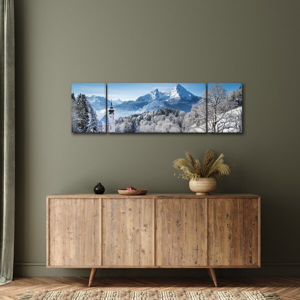 Obraz - Váhled na zimní krajinu (170x50 cm)