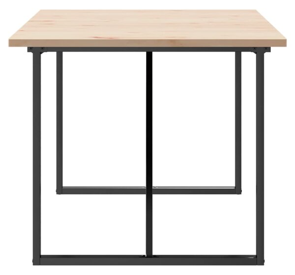 Jídelní stůl s O rámem 180 x 90 x 75,5 cm borové dřevo a ocel 3282744