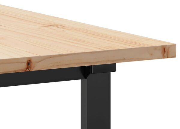 Jídelní stůl s O rámem 180 x 90 x 75,5 cm borové dřevo a ocel 3282744