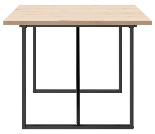 Jídelní stůl s O rámem 200x100x75,5 cm borové dřevo a ocel 3282745