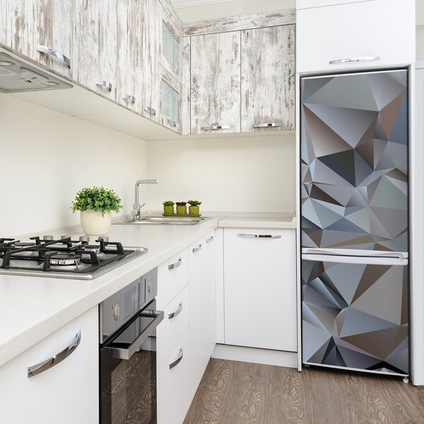 Nálepka na ledničku Abstrakce trojúhelníky FridgeStick-70x190-f-93268877