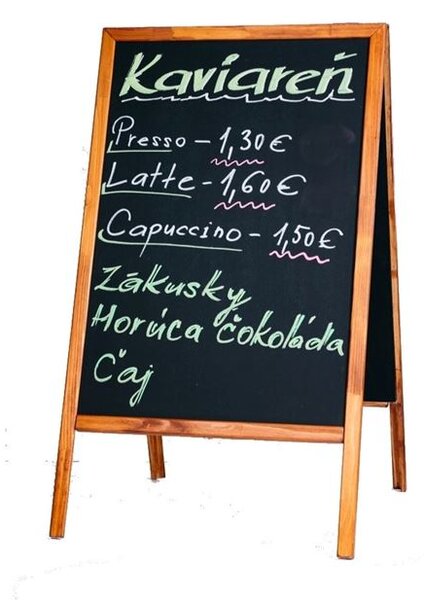 Toptabule.sk SET – áčkový stojan + 4 tabule + příslušenství