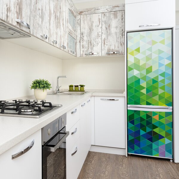 Nálepka na ledničku Abstrakce trojúhelníky FridgeStick-70x190-f-93369546