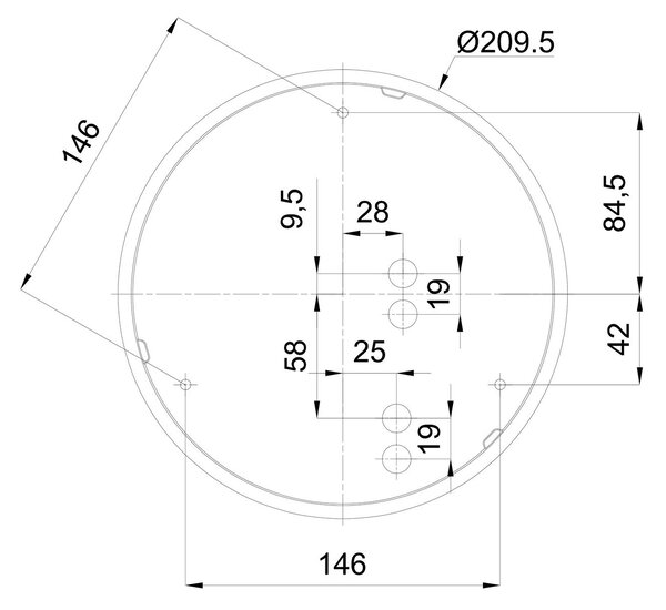 OS ELS71189 ELSA 1 IP stropní/nástěnné skleněné svítidlo bílá IP65 7W E27 - OSMONT