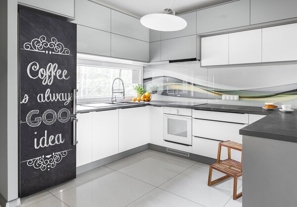 Samolepící nálepka na ledničku Káva koláž FridgeStick-70x190-f-93860974