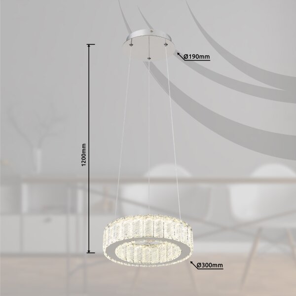 Globo 67162-30 - LED Stmívatelný lustr na lanku MUCKY LED/30W/230V pr. 30 cm +DO