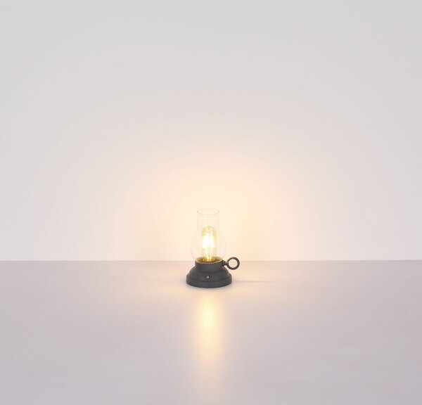 Globo 58016A - LED Stm. nab. dot. stolní lampa PETRO 1W/3,7V 1200 mAh antracit