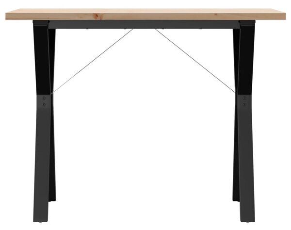 Jídelní stůl s Y rámem 100 x 50 x 75,5 cm borové dřevo a ocel 3282785