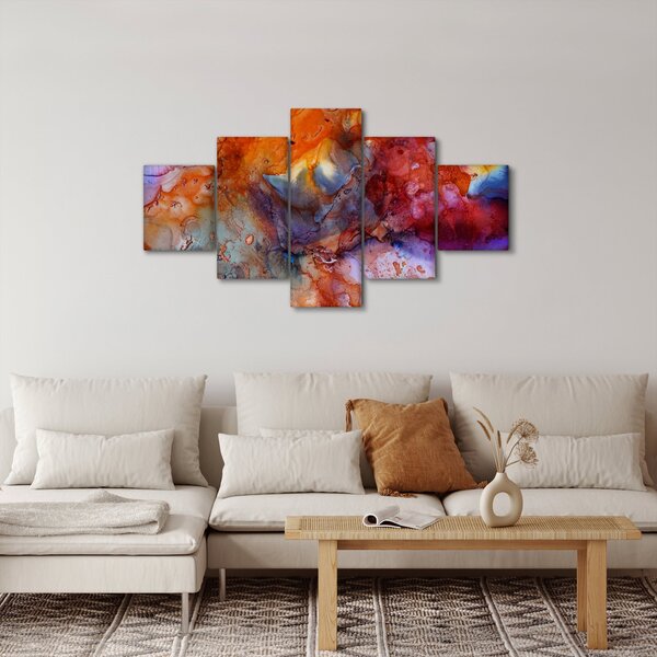 Obraz - Abstraktní inkoustové umění (125x70 cm)