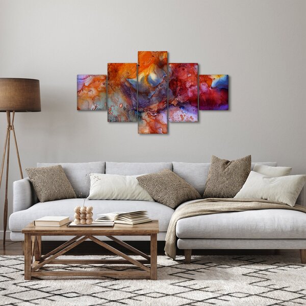 Obraz - Abstraktní inkoustové umění (125x70 cm)