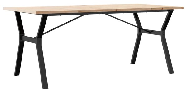 Jídelní stůl s Y rámem 180 x 90 x 75,5 cm borové dřevo a ocel 3282788