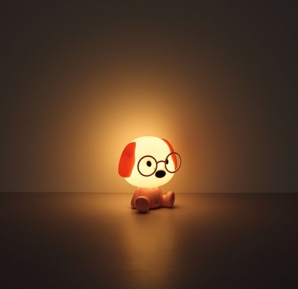 Globo 21761P - LED Stm. nab. dětská noční lampička PUPPY 1W/5V 500 mAh růžová
