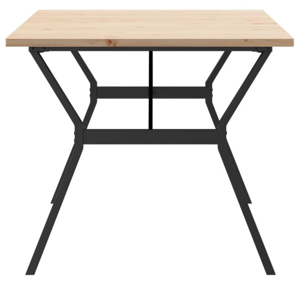 Jídelní stůl s Y rámem 180 x 90 x 75,5 cm borové dřevo a ocel 3282788