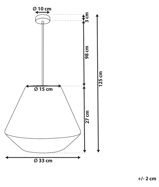 Závěsná lampa DAMIT Proutí Přírodní