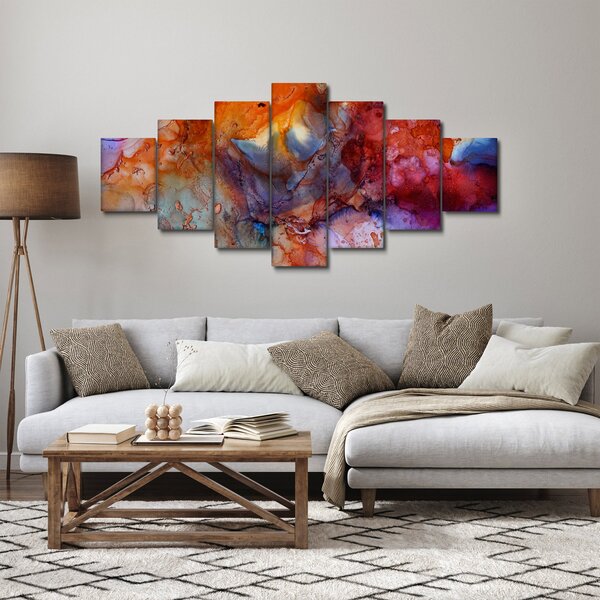Obraz - Abstraktní inkoustové umění (210x100 cm)