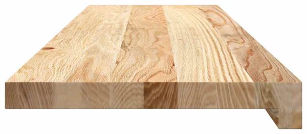 Nášlapy na schody 4 ks neošetřené 90x25x2 cm masivní dub 3282895