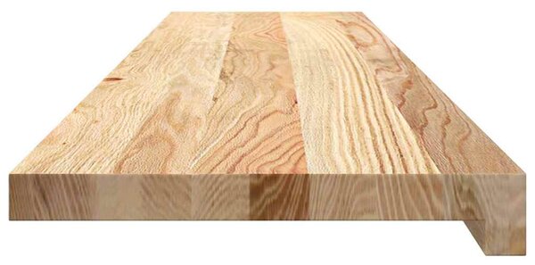 Nášlapy na schody 4 ks neošetřené 110x25x2 cm masivní dub 3282897