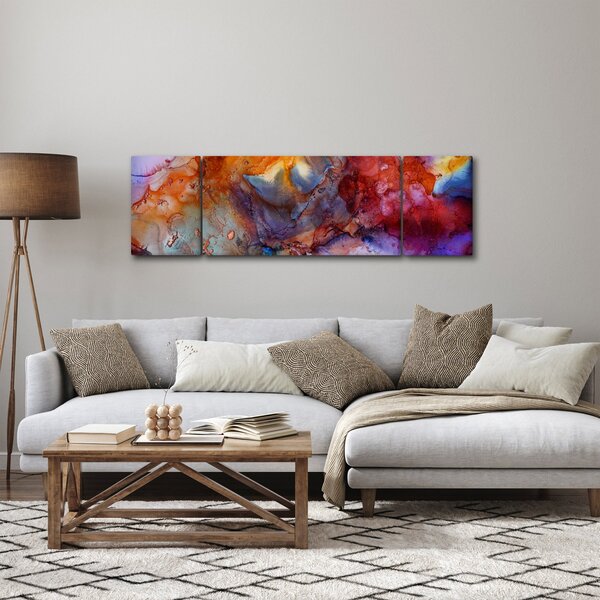 Obraz - Abstraktní inkoustové umění (170x50 cm)