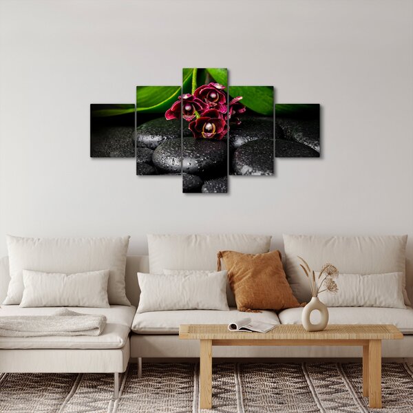 Obraz - Lávové kameny (125x70 cm)