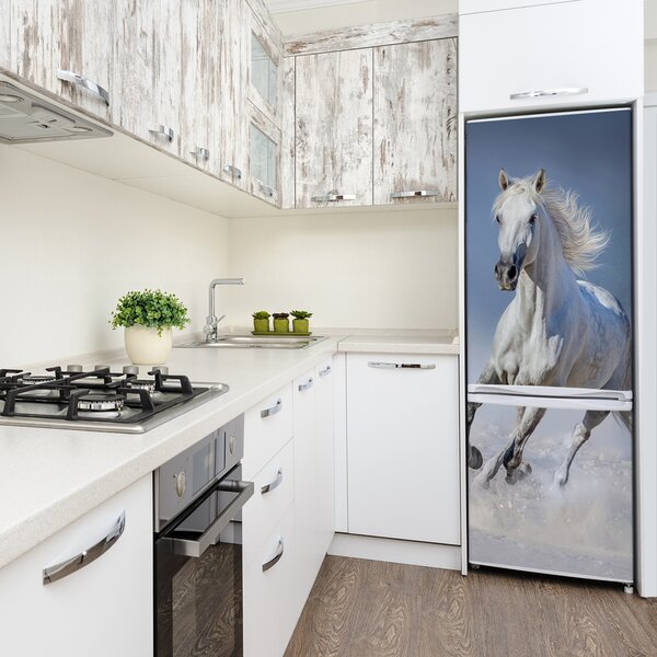 Nálepka fototapeta lednička Kůň ve cvalu FridgeStick-70x190-f-95626475