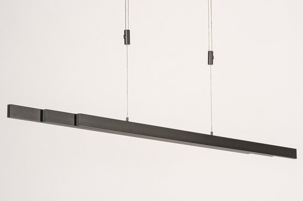 Závěsné designové černé LED svítidlo nad stůl Corciano Trio 180 Black (LMD)