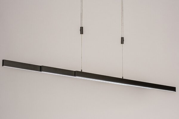 Závěsné designové černé LED svítidlo nad stůl Corciano Trio 180 Black (LMD)