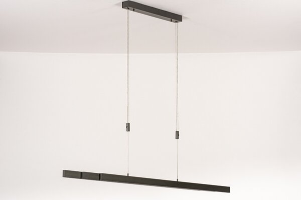 Závěsné designové černé LED svítidlo nad stůl Corciano Trio 180 Black (LMD)