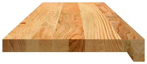 Nášlapy na schody 4 ks světle hnědé 90x25x2 cm masivní dub 3282955