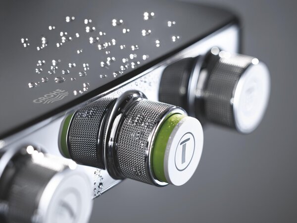 Grohe Euphoria sprchová sada na stěnu s termostatem s dešťovou sprchou StarLight Chrome 26507000