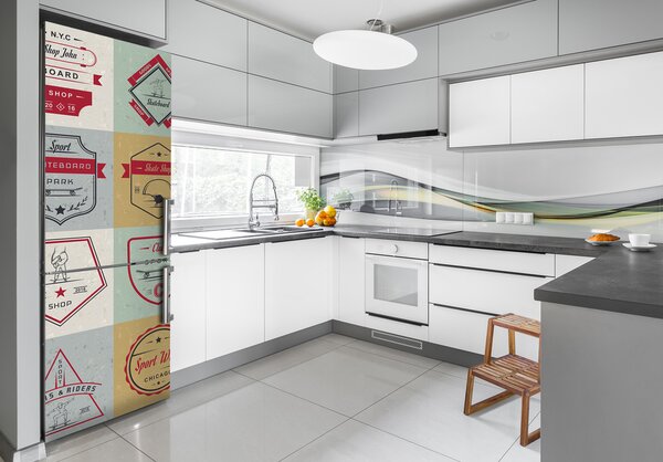 Nálepka na ledničku Skateboard značky FridgeStick-70x190-f-95943717