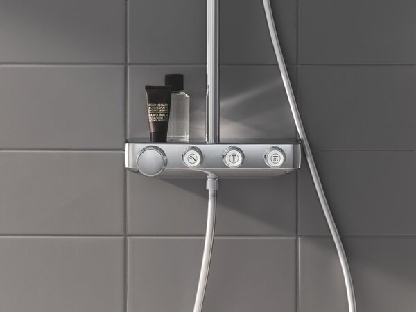 Grohe Euphoria sprchová sada na stěnu s termostatem s dešťovou sprchou StarLight Chrome 26507000