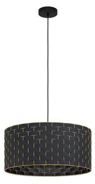 EGLO Moderní závěsné osvětlení MARASALES, 1xE27, 40W, 55cm, kulaté, černé 99525