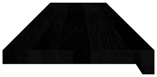 Nášlapy na schody 4 ks hnědo-černé 110x25x2 cm masivní dub 3283017