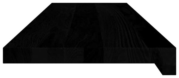 Nášlapy na schody 4 ks hnědo-černé 90x25x2 cm masivní dub 3283015