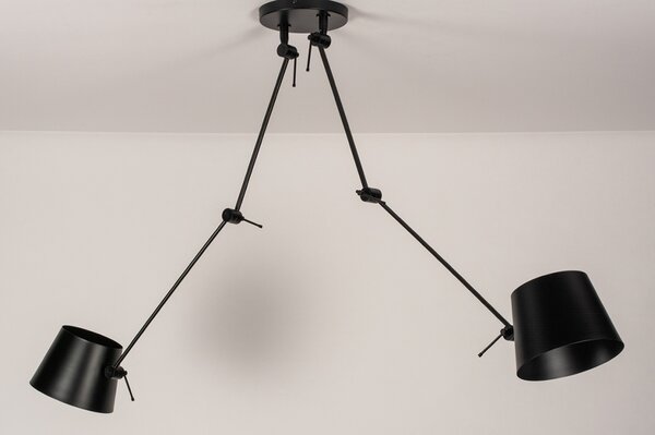 Závěsné designové svítidlo nad stůl Snap Wall Charlenne Black Duo (LMD)