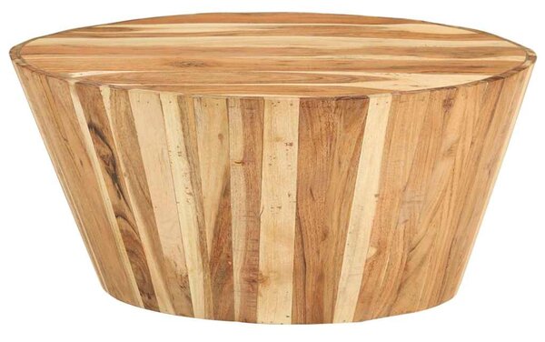 Konferenční stolek Ø 65 x 31 cm masivní akáciové dřevo 328302