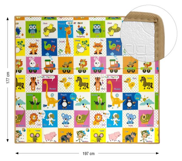 Hrací podložka pro děti Play Colourful Animals T1