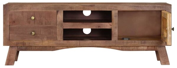 TV stolek 110 x 30 x 40 cm hrubé mangovníkové dřevo 328303