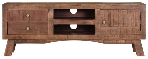 TV stolek 110 x 30 x 40 cm hrubé mangovníkové dřevo 328303
